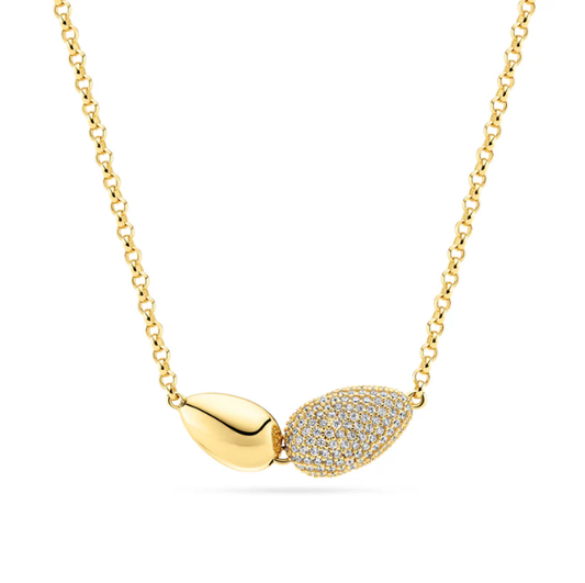 SIF JAKOBS Necklace Goccia Due SJ-N2589-CZ-YG