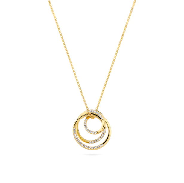 SIF JAKOBS Necklace Spirale SJ-N2590-CZ-YG