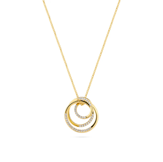 SIF JAKOBS Necklace Spirale SJ-N2590-CZ-YG