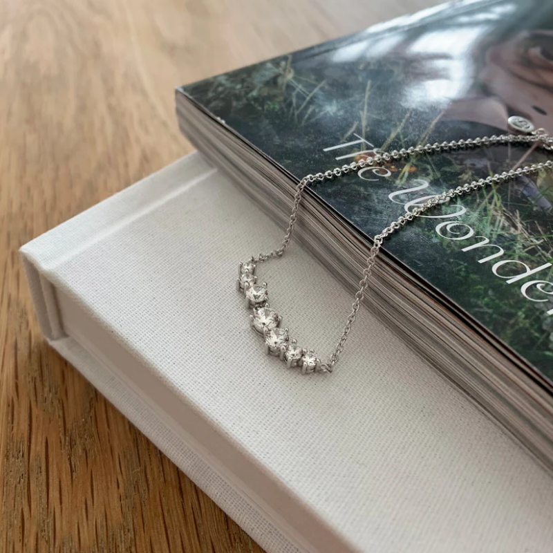 SIF JAKOBS Necklace Belluno Piccolo SJ-N42123-CZ-SS