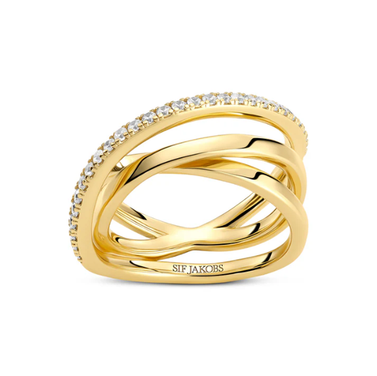 SIF JAKOBS Ring Spirale SJ-R2590-CZ-YG-52