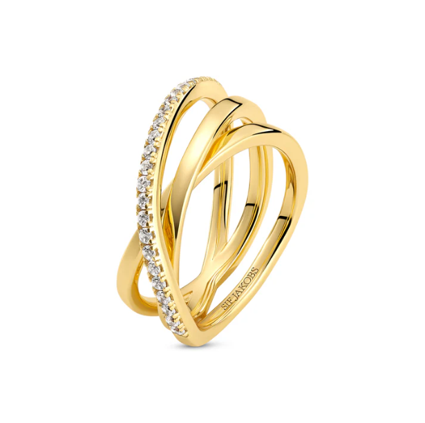 SIF JAKOBS Ring Spirale SJ-R2590-CZ-YG-52