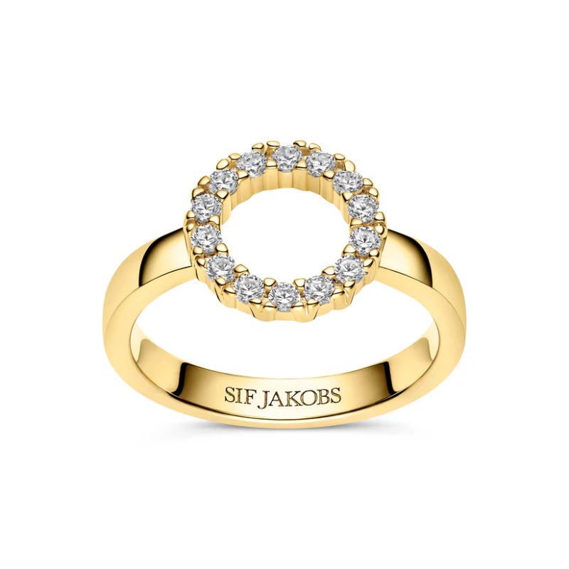 SIF JAKOBS Ring Biella Piccolo SJ-R337-CZ(YG)/52