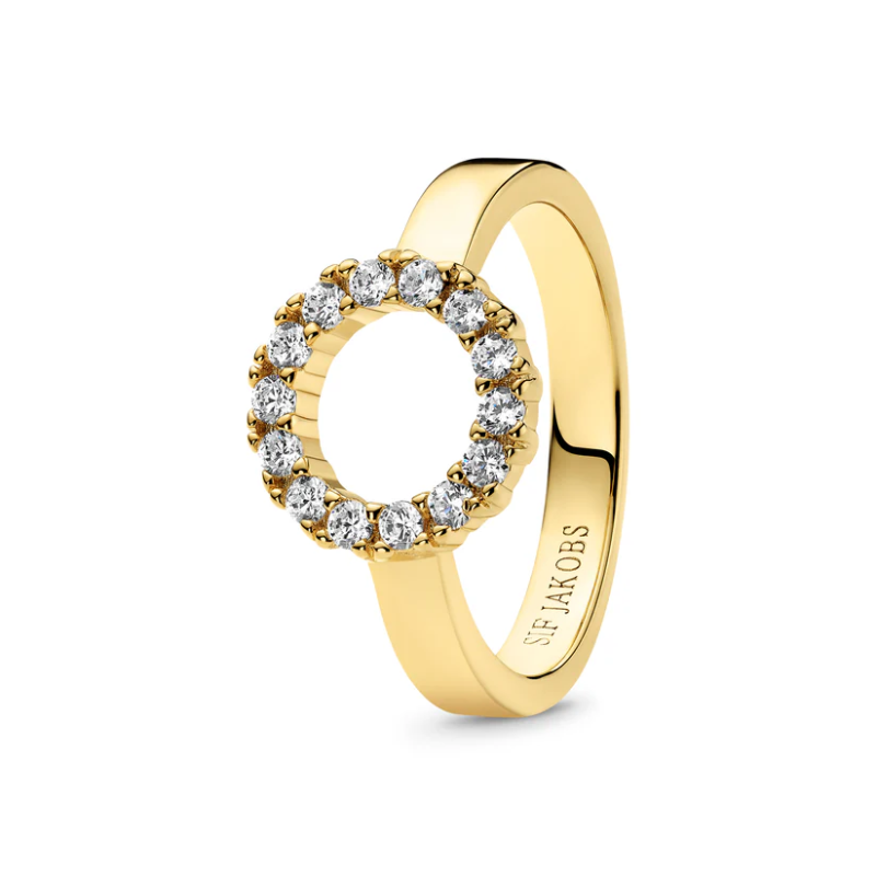 SIF JAKOBS Ring Biella Piccolo SJ-R337-CZ(YG)/52