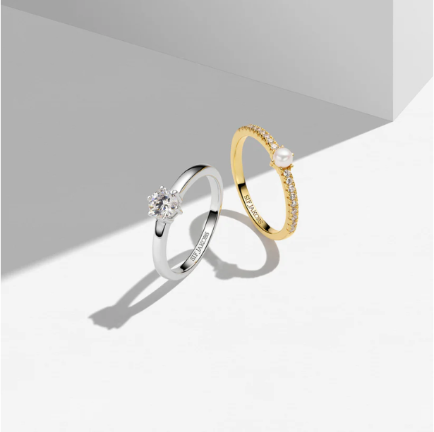 SIF JAKOBS Ring Ellera Uno Pianura Grande SJ-R42283-CZ-YG-50