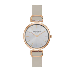 Jam tangan wanita KENNETH COLE KCNY50509001 dengan gelang stainless steel dan dial elegan bergaya modern.