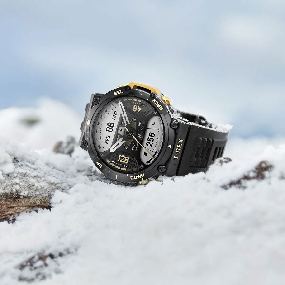 AMAZFIT T-REX 2 Smartwatch - Astro Black & Gold